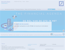 Tablet Screenshot of deutschebanknederland.nl
